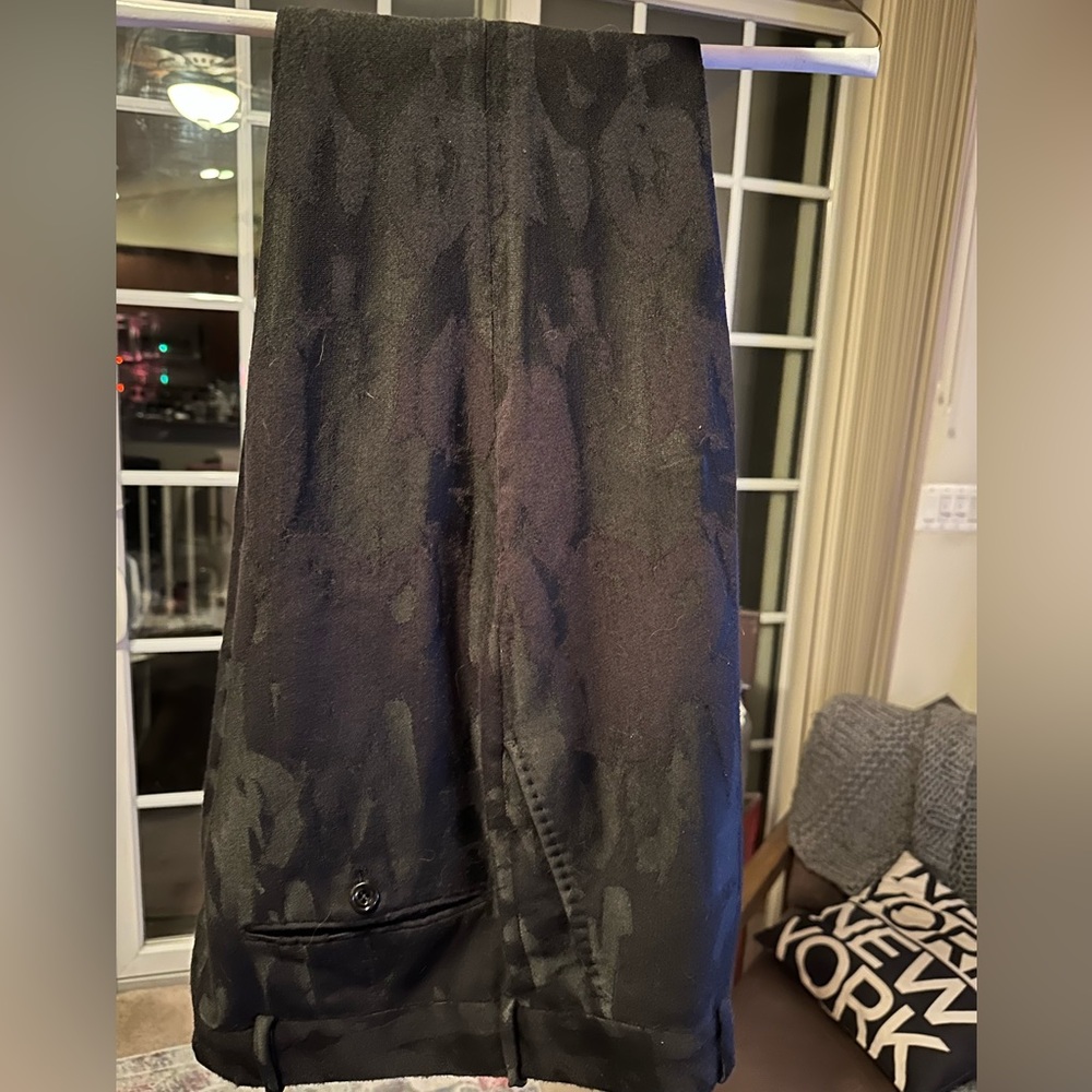 Alexander McQueen Graffiti Jacquard Slim Trousers